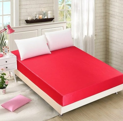 Summer ice silk silk silk bed solid color bed cover bed package bed cover special pillowcase