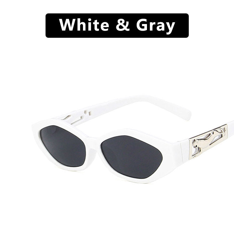SO&EI Retro Small Frame Polygon Cat Eyes Women Sunglasses UV400