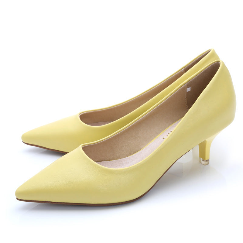 Black Pumps High Heels Flight Attendant Single Shoes