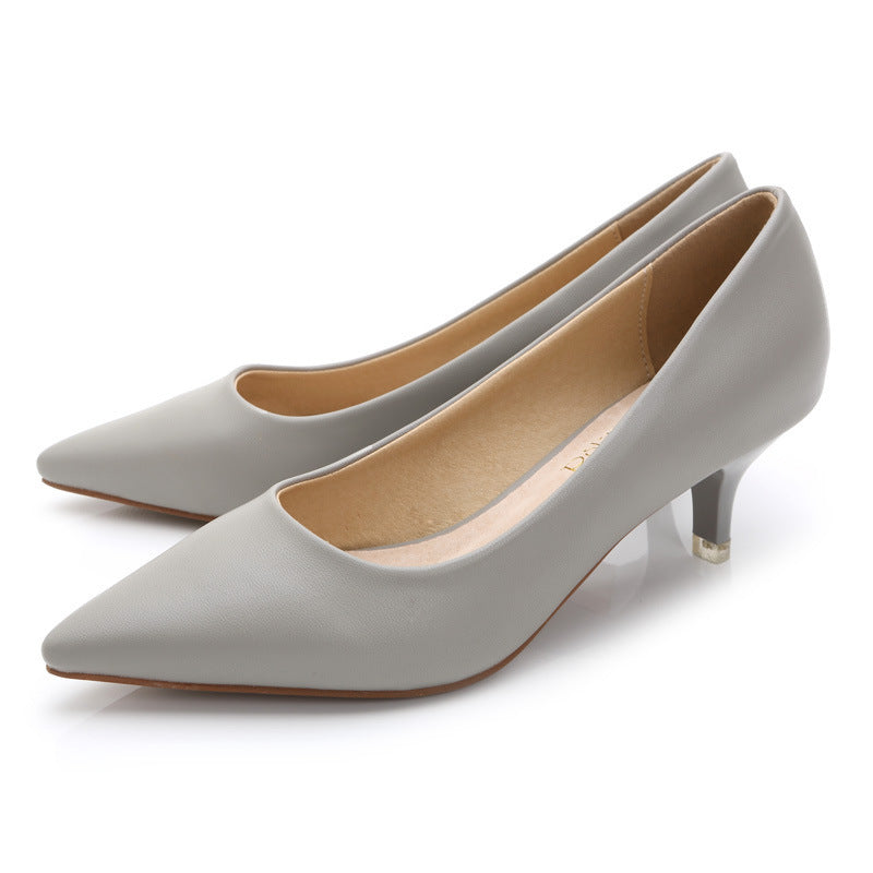 Black Pumps High Heels Flight Attendant Single Shoes