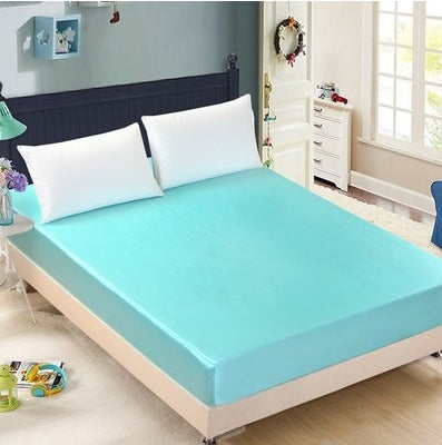Summer ice silk silk silk bed solid color bed cover bed package bed cover special pillowcase