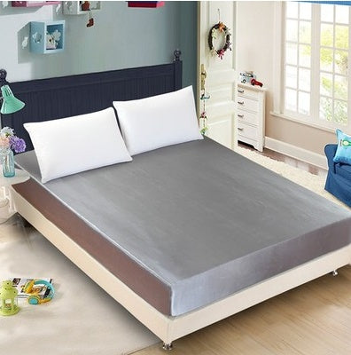 Summer ice silk silk silk bed solid color bed cover bed package bed cover special pillowcase