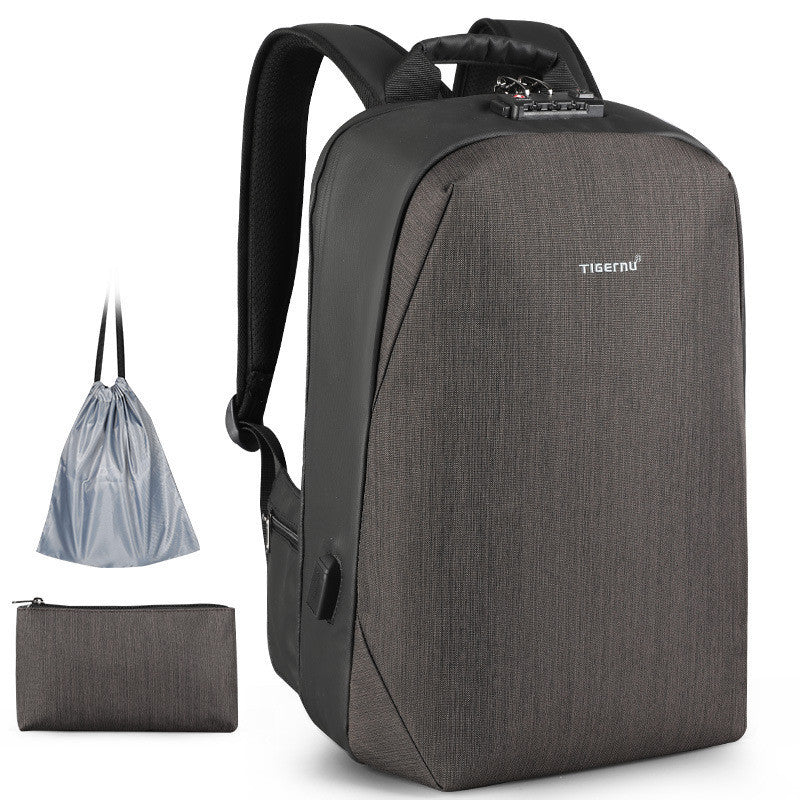 Business men and women leisure travel backpack