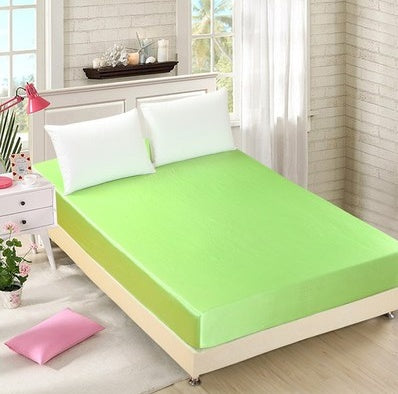Summer ice silk silk silk bed solid color bed cover bed package bed cover special pillowcase