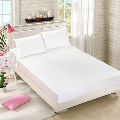 Summer ice silk silk silk bed solid color bed cover bed package bed cover special pillowcase