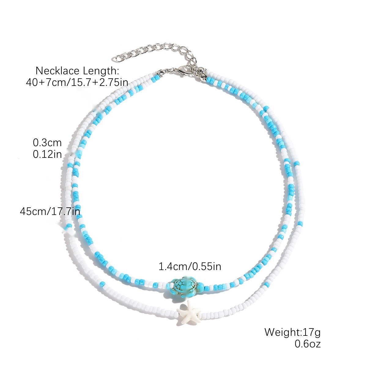 European And American Beaded Necklace Holiday Conch Fashion