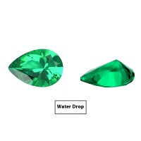 Emerald Green Treasure Shaped Colored Gems