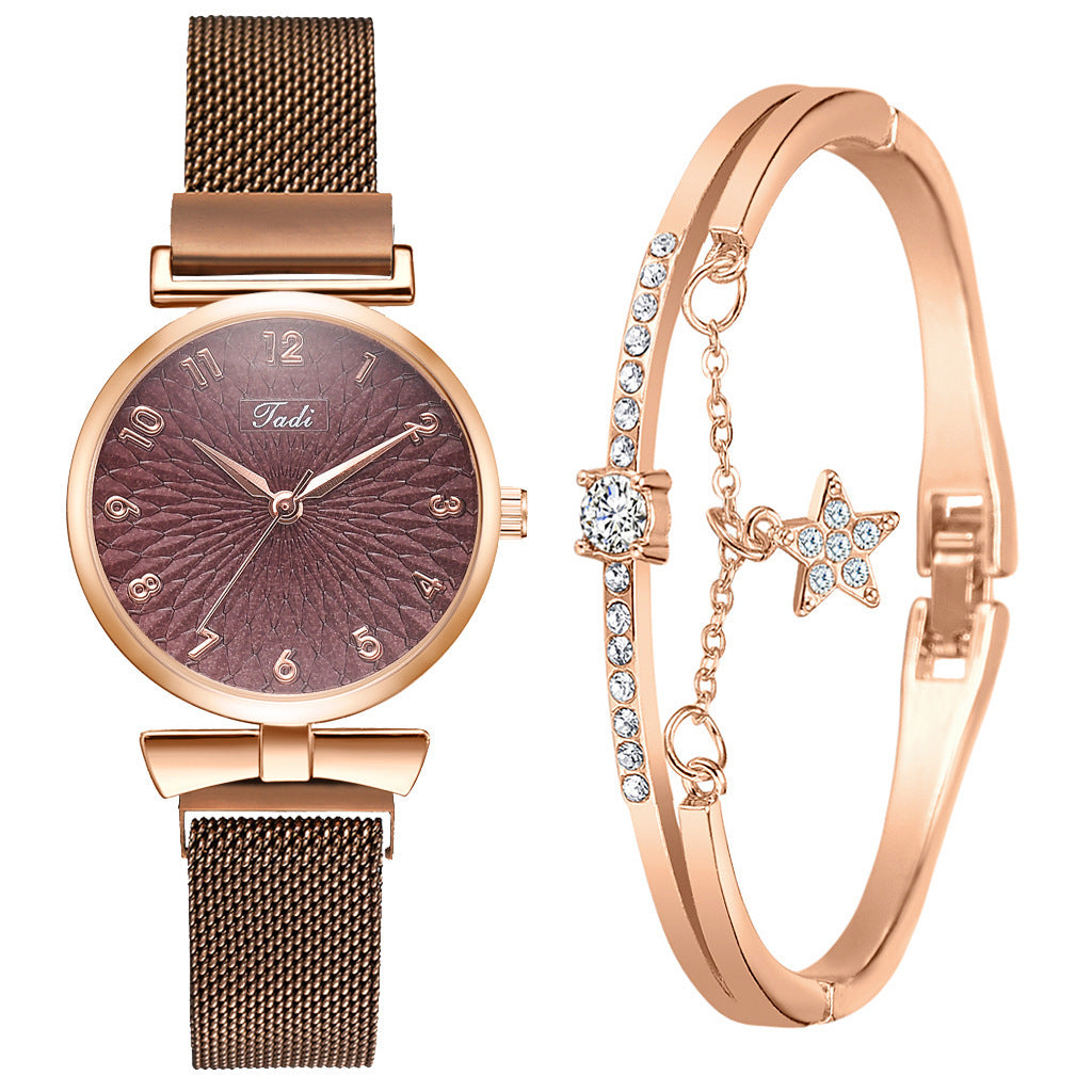 Fashion Ladies Quartz Watch Arabic Numeral Small Scale