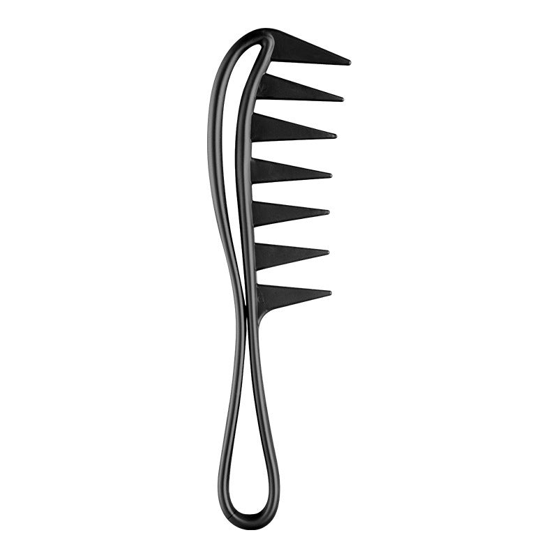 Wide-tooth Comb Hair Retro Back Curly Hair Comb For Greasy Hair Plastic Hairbrush