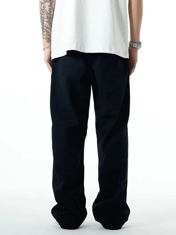 Casual Straight-leg Loose American High Street Men's Trousers