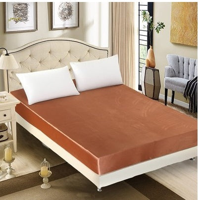 Summer ice silk silk silk bed solid color bed cover bed package bed cover special pillowcase