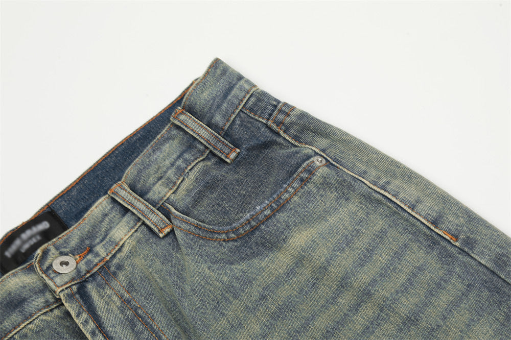 Punk Ripped Jeans Men's Trousers Retro