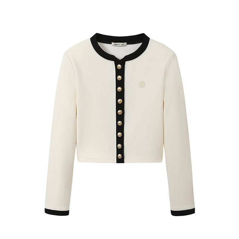 Knitted Cardigan Elegant High-grade Versatile Top Pleated Skirt
