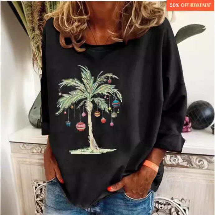 Women's Loose-fitting Thin Long Sleeve T-shirt