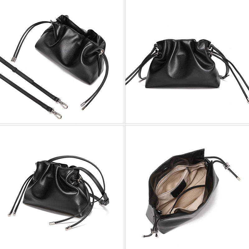 Women's Messenger Bag Drawstring Small Chinese Character Fu Bag All-match Casual Shoulder