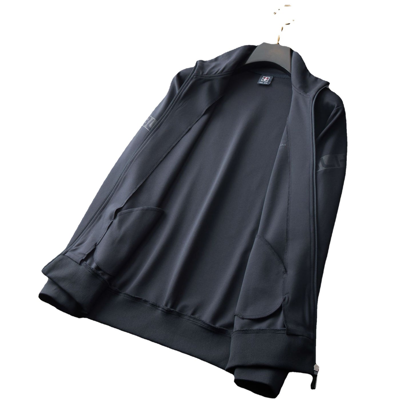 Men's Casual Sports Micro-elastic Baggy Coat Trousers Two-piece Suit