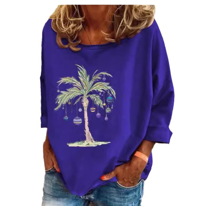 Women's Loose-fitting Thin Long Sleeve T-shirt