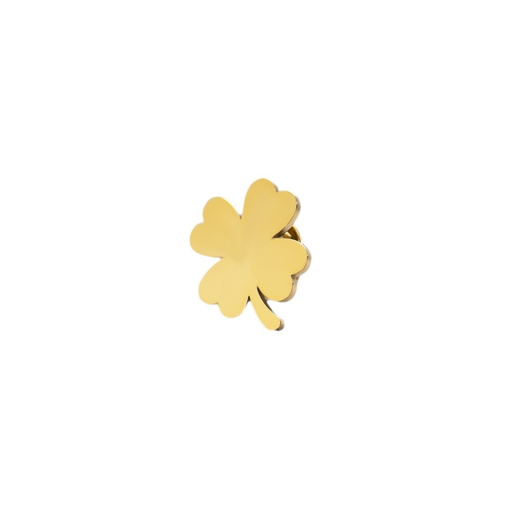 Fashion Four-leaf Clover Men's Suit Brooch Women Evening Dresses Badge Brooch