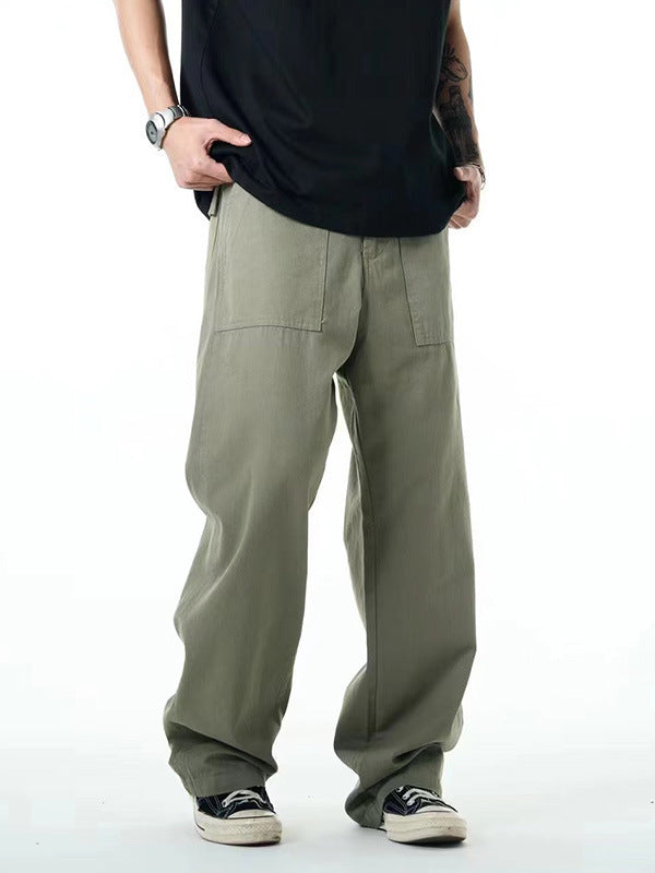 Casual Straight-leg Loose American High Street Men's Trousers