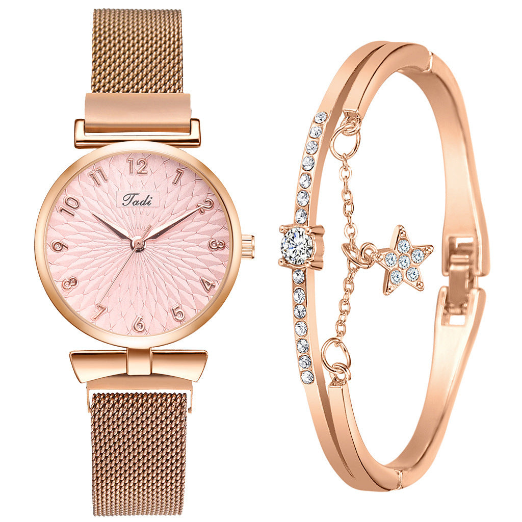 Fashion Ladies Quartz Watch Arabic Numeral Small Scale