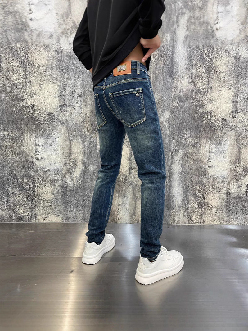 Men's Fashion Personalized Stretch All-matching Trousers