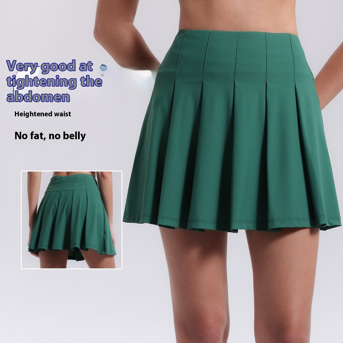 Aerobics High Waist Anti-exposure Running Quick-drying Fitness Yoga Exercise Pleated Tennis Skirt