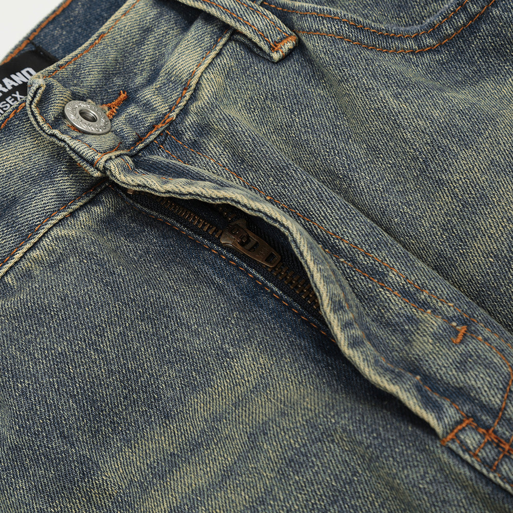 Punk Ripped Jeans Men's Trousers Retro