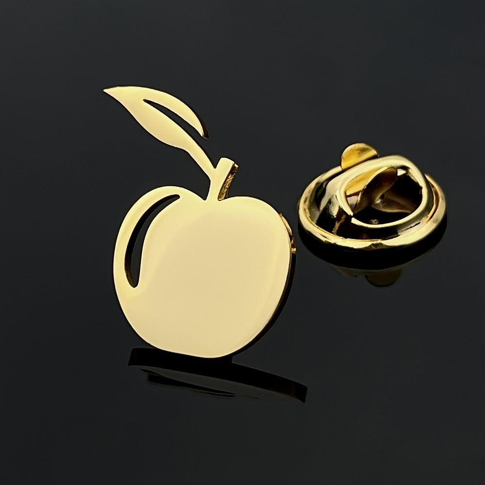 Little Lion Coffee Cup Apple Shape Badge Suit Accessories Creative Men's Brooch