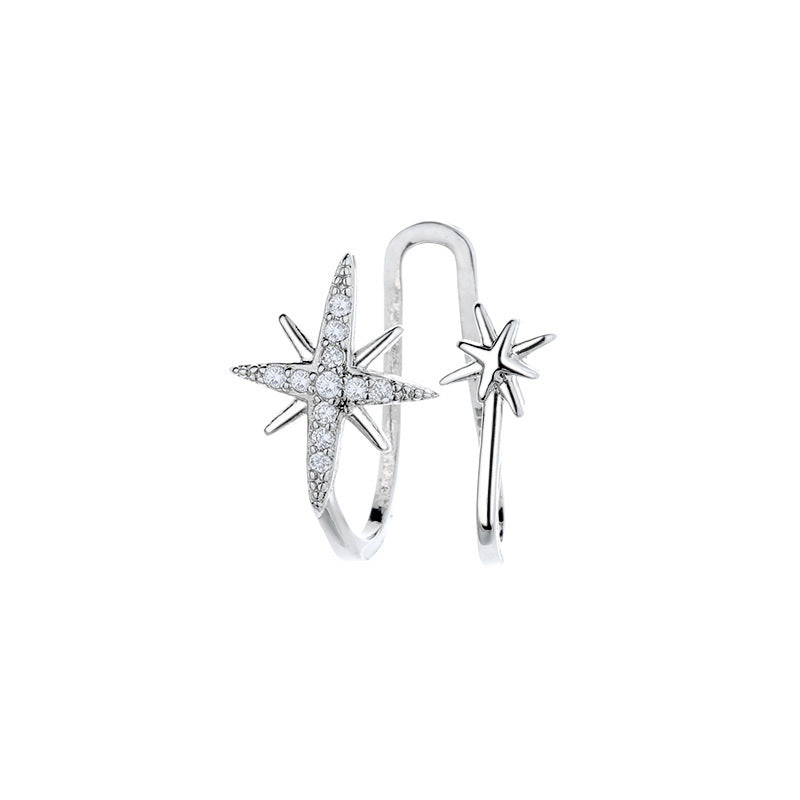 Eight Awn Star Asymmetric Rice Ear Clip Korean Style