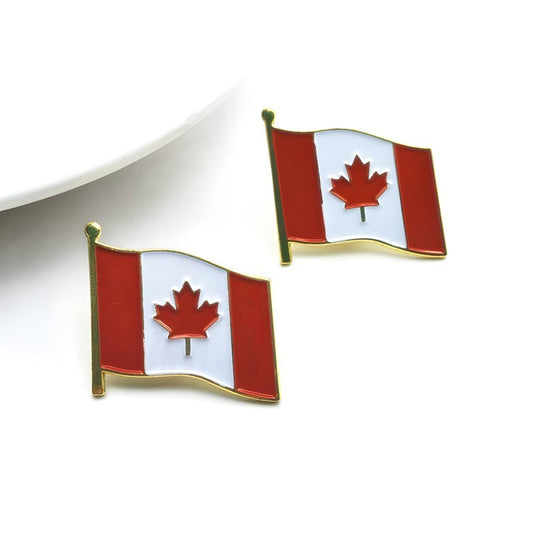 Canadian Flag Brooch High-grade Paint