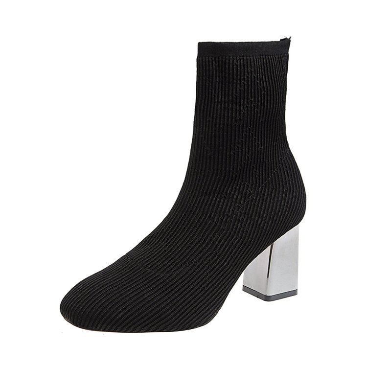 Martin Boots Women's Sleeves Wool Boots Spring Roll Shaft Stretch Socks