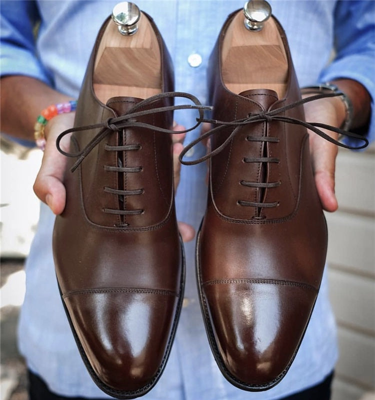 Plus Size Assorted Colors Slip On Feet Business Formal Wear Leather Shoes Men