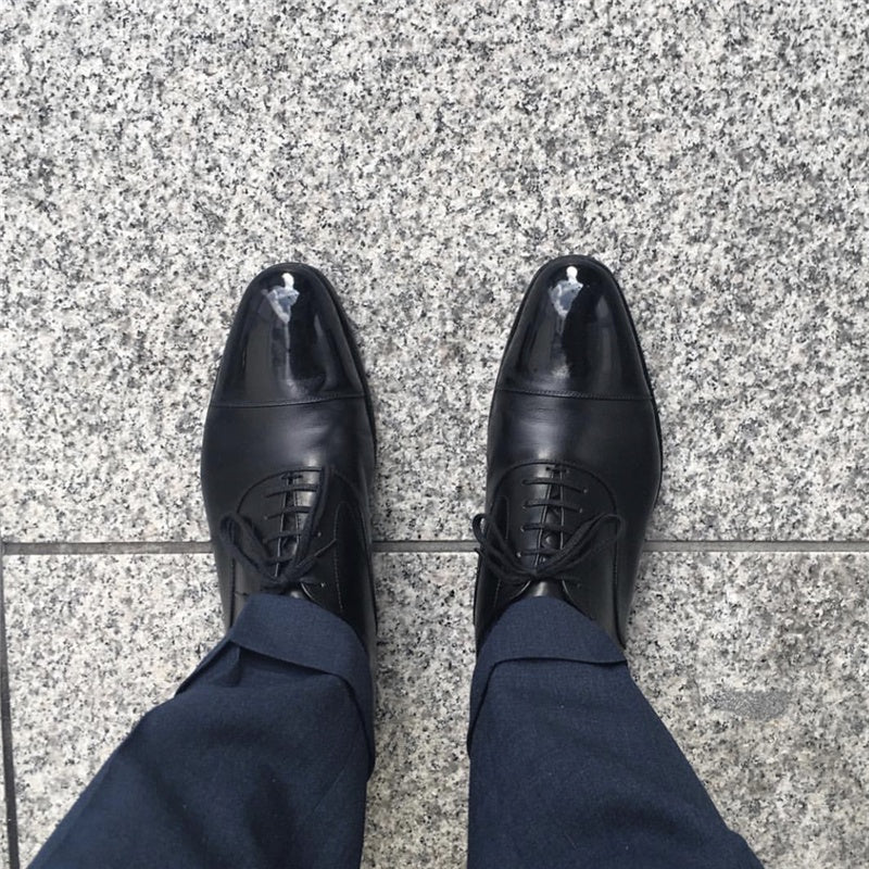 Plus Size Assorted Colors Slip On Feet Business Formal Wear Leather Shoes Men