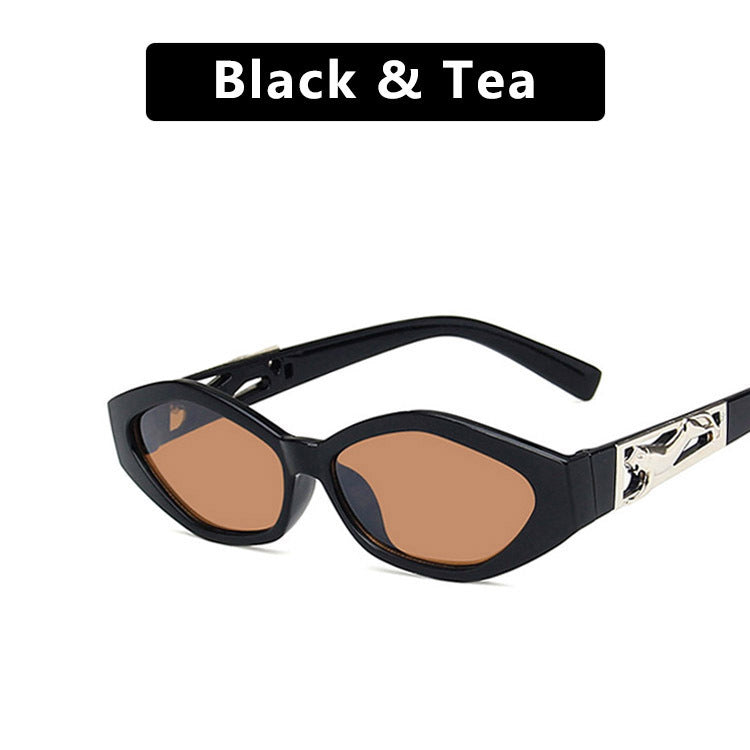 SO&EI Retro Small Frame Polygon Cat Eyes Women Sunglasses UV400