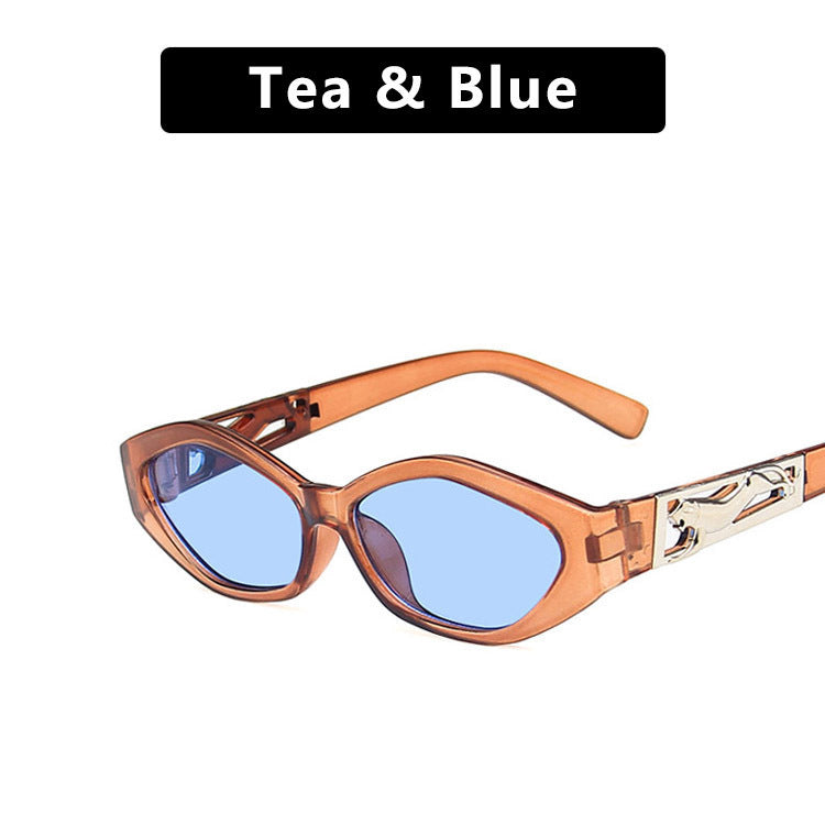 SO&EI Retro Small Frame Polygon Cat Eyes Women Sunglasses UV400