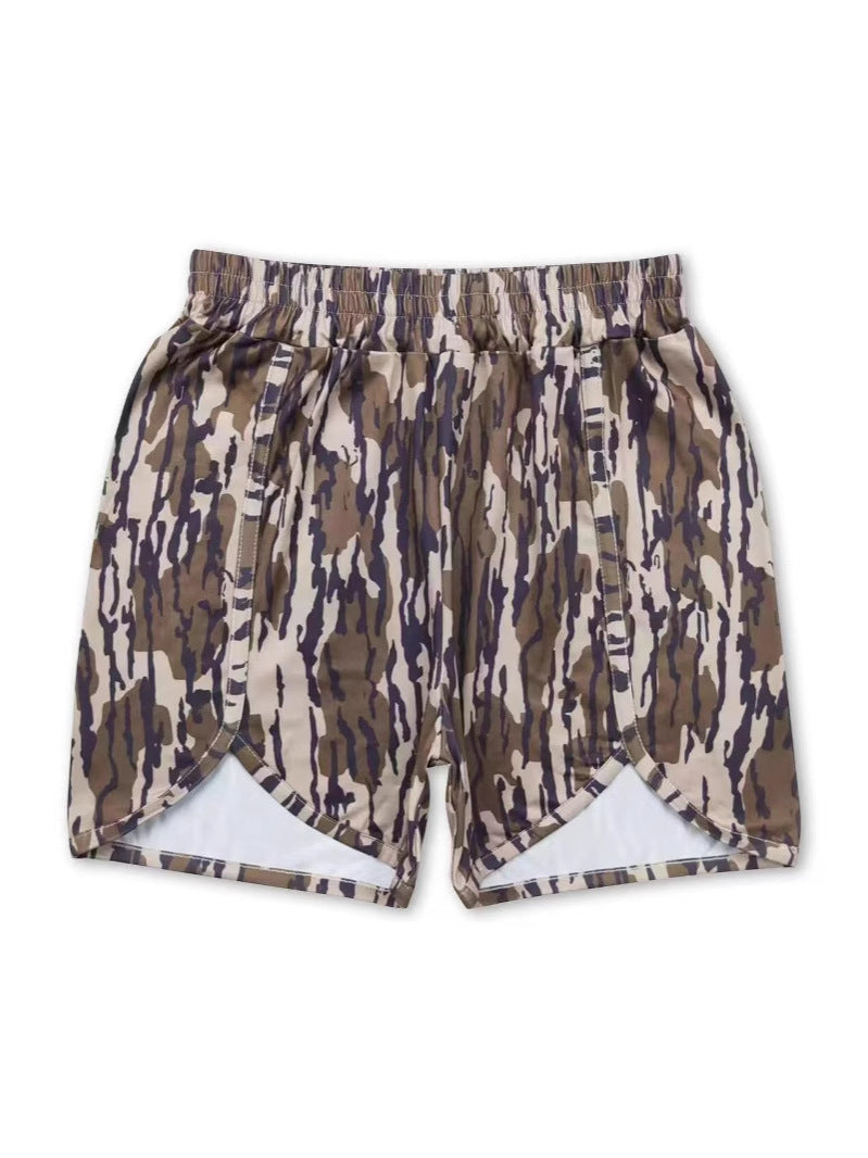 Women's Camouflage Boxer High Waist Shorts