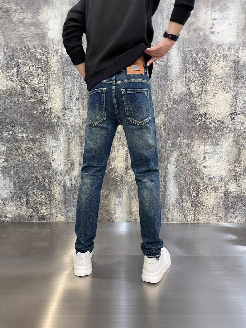 Men's Fashion Personalized Stretch All-matching Trousers
