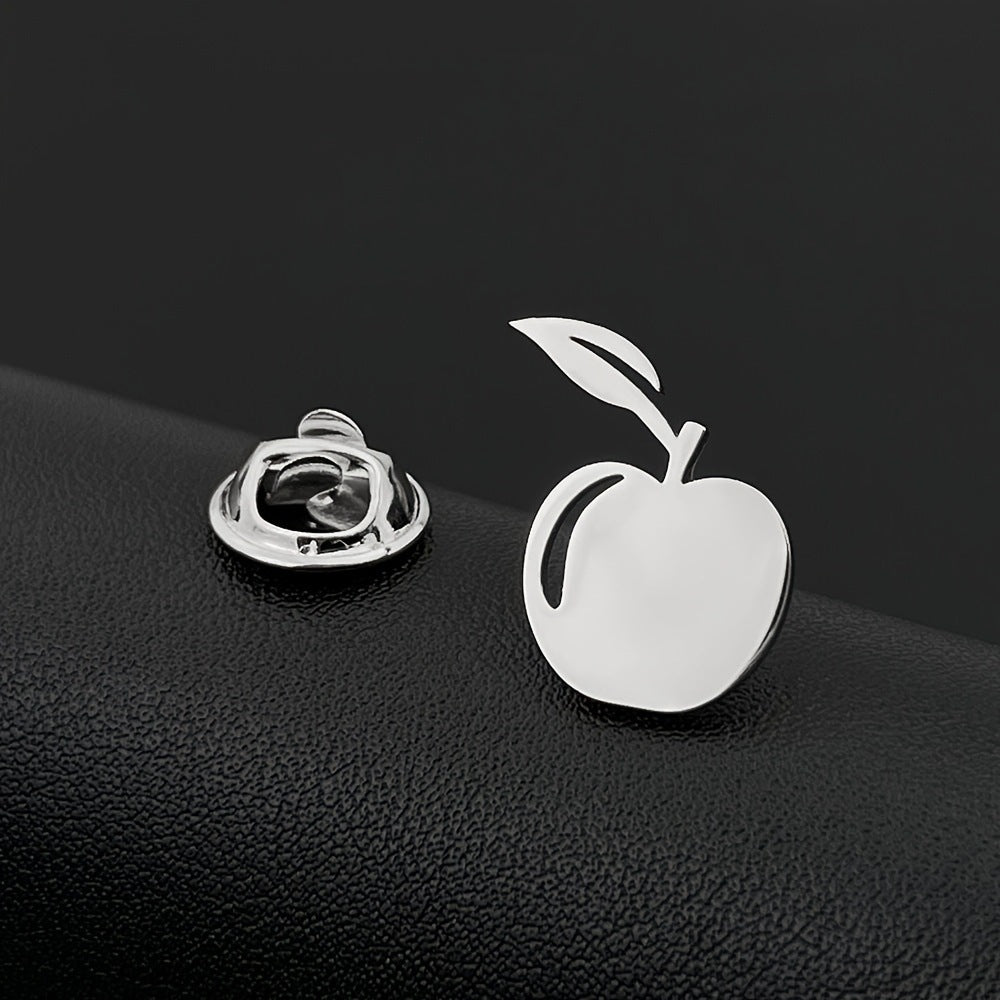 Little Lion Coffee Cup Apple Shape Badge Suit Accessories Creative Men's Brooch
