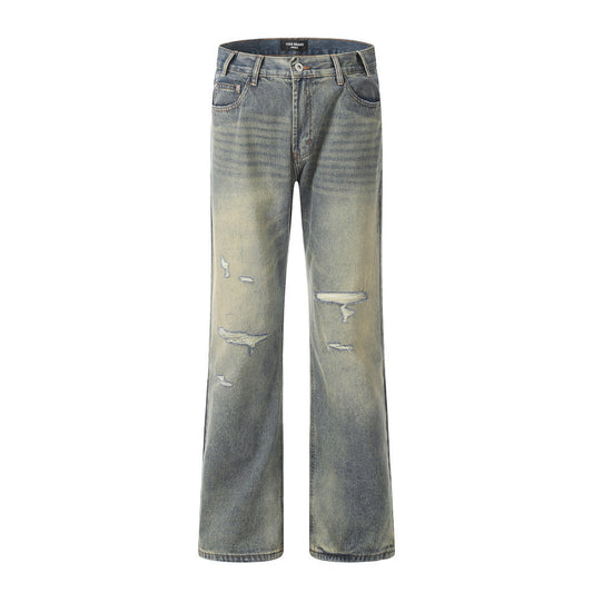 Punk Ripped Jeans Men's Trousers Retro