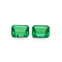 Emerald Green Treasure Shaped Colored Gems