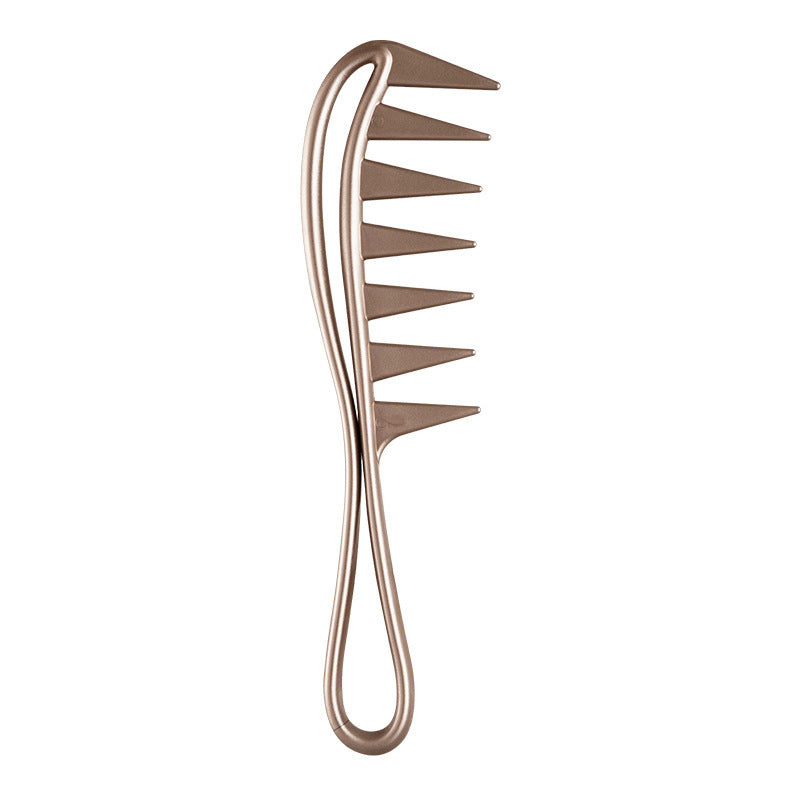 Wide-tooth Comb Hair Retro Back Curly Hair Comb For Greasy Hair Plastic Hairbrush