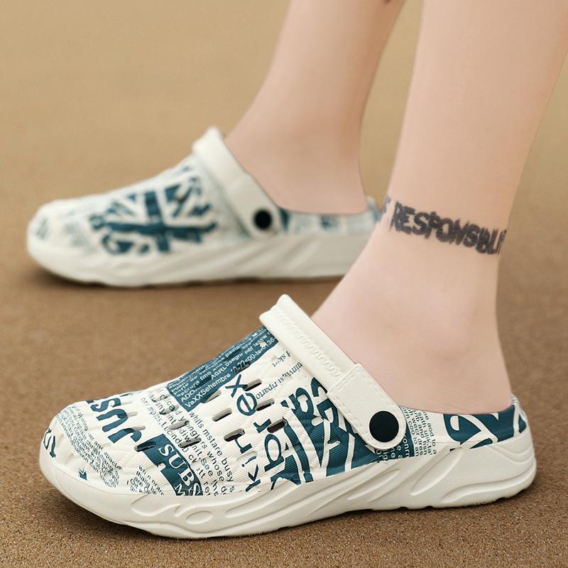 Summer New Beach Hole Shoes For Men And Women Baotou Sandals