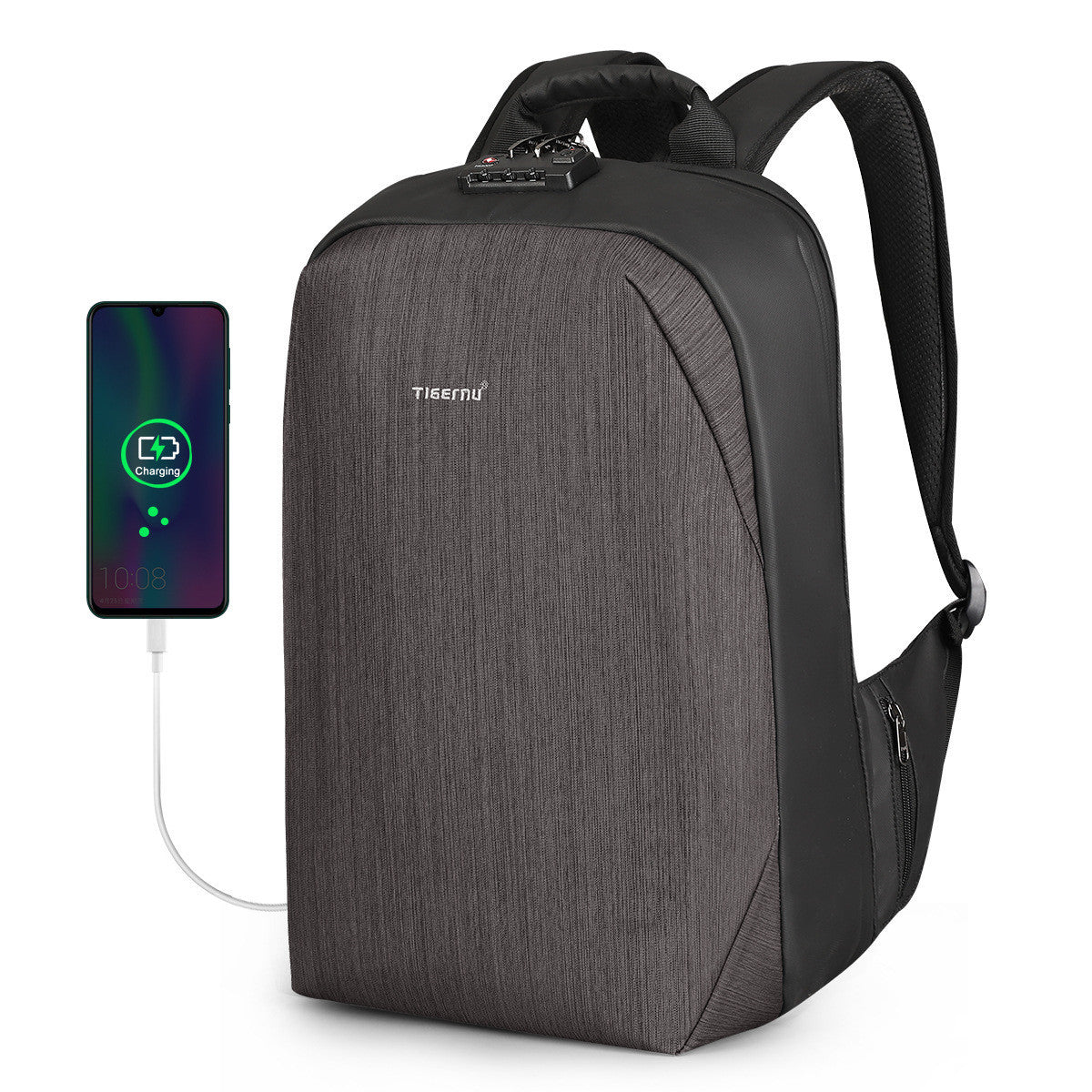 Business men and women leisure travel backpack