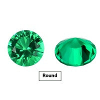 Emerald Green Treasure Shaped Colored Gems