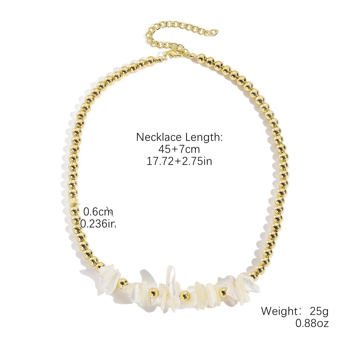 European And American Beaded Necklace Holiday Conch Fashion