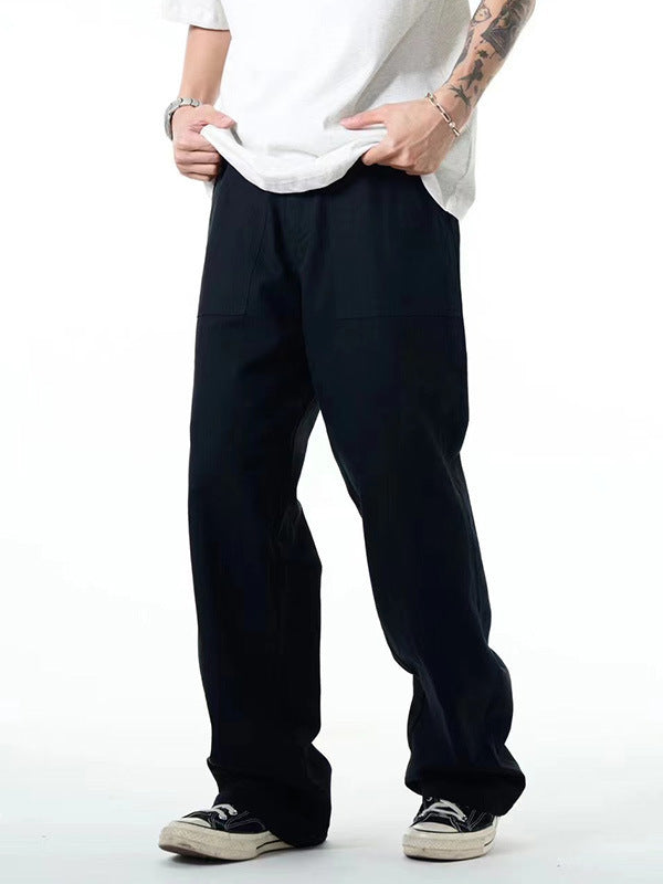 Casual Straight-leg Loose American High Street Men's Trousers