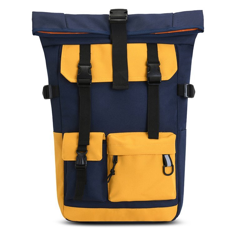 Large-capacity Contrast Color Oxford Cloth Backpack Men