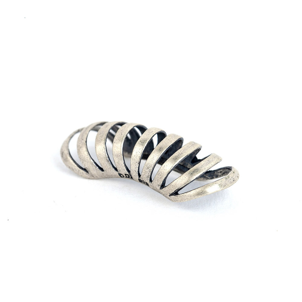 Dark Night 925 Sterling Silver Ring Non-Piercing Earring