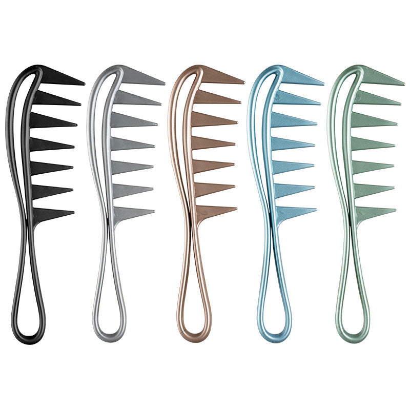 Wide-tooth Comb Hair Retro Back Curly Hair Comb For Greasy Hair Plastic Hairbrush