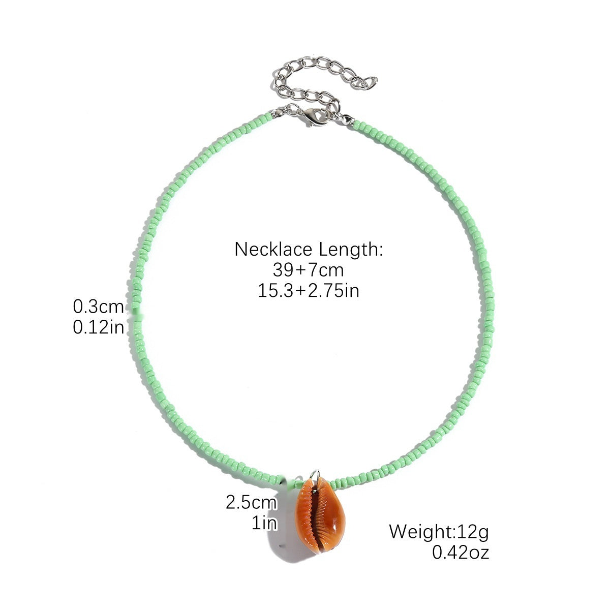 European And American Beaded Necklace Holiday Conch Fashion
